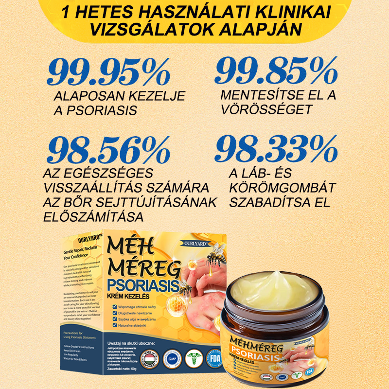 Ourlyard™ Méhméreg Haladó Psoriasis Kezelő Kenőcs (👨Orvos által ajánlott)