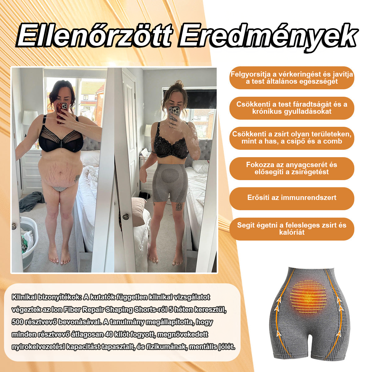 2025 Baicloud™ MikroVibráló Masszázs Modul Selyem Rövidnadrág Jonizált Szálakkal Javító és Formáló🥰