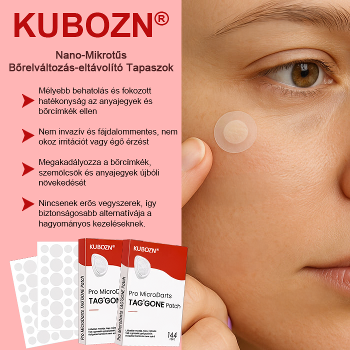 KUBOZN® Nano-mikrotűs bőrcímke-eltávolító tapaszok 🔸