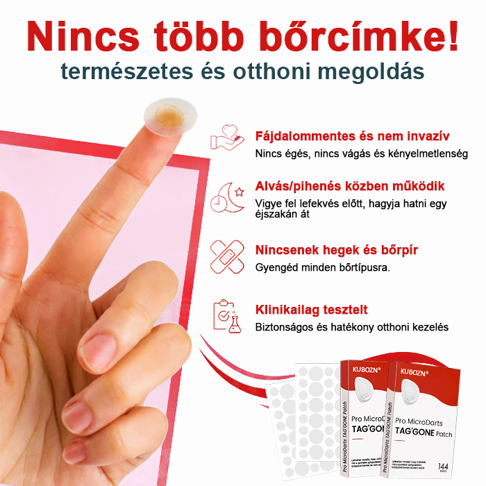 KUBOZN® Nano-mikrotűs bőrcímke-eltávolító tapaszok 🔸