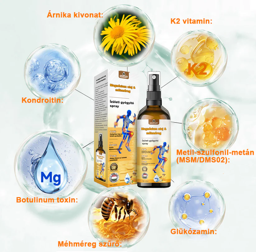 ✅ Hivatalos áruház: Ourlyard™ Magnéziumolaj és Mézes Ízületjavító Spray 👨‍⚕️ Jóváhagyva a Magyar Gyógyszerészeti és Egészségügyi Minőség- és Szervezetfejlesztési Intézet (OGYÉI) által. 🔥🔥🔥